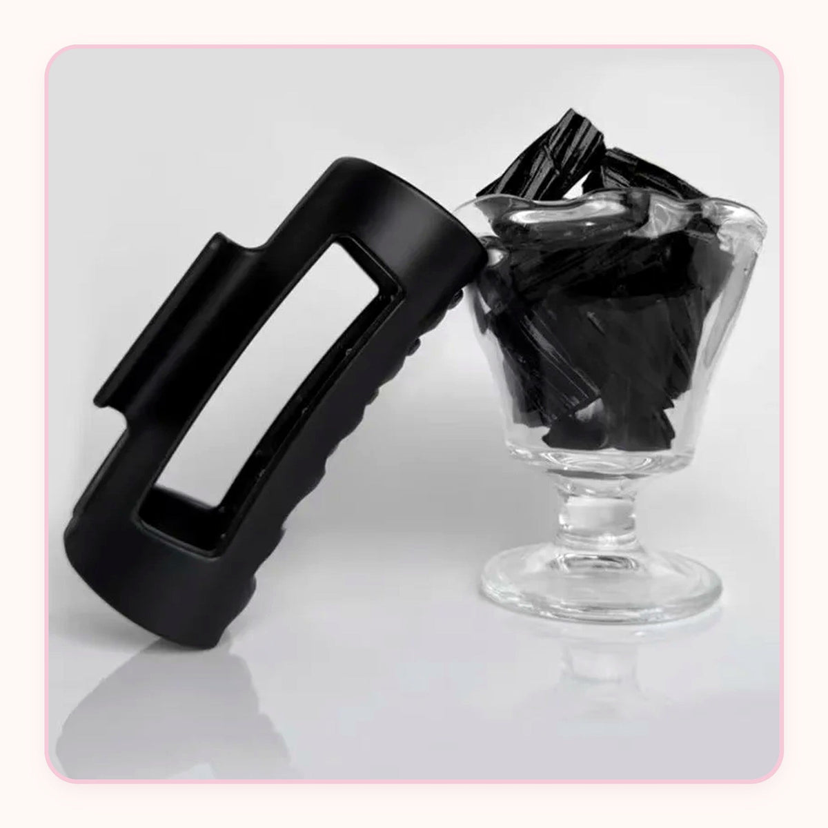 Soft matte silicone shark claw hair clip