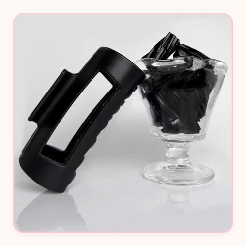 Soft matte silicone shark claw hair clip