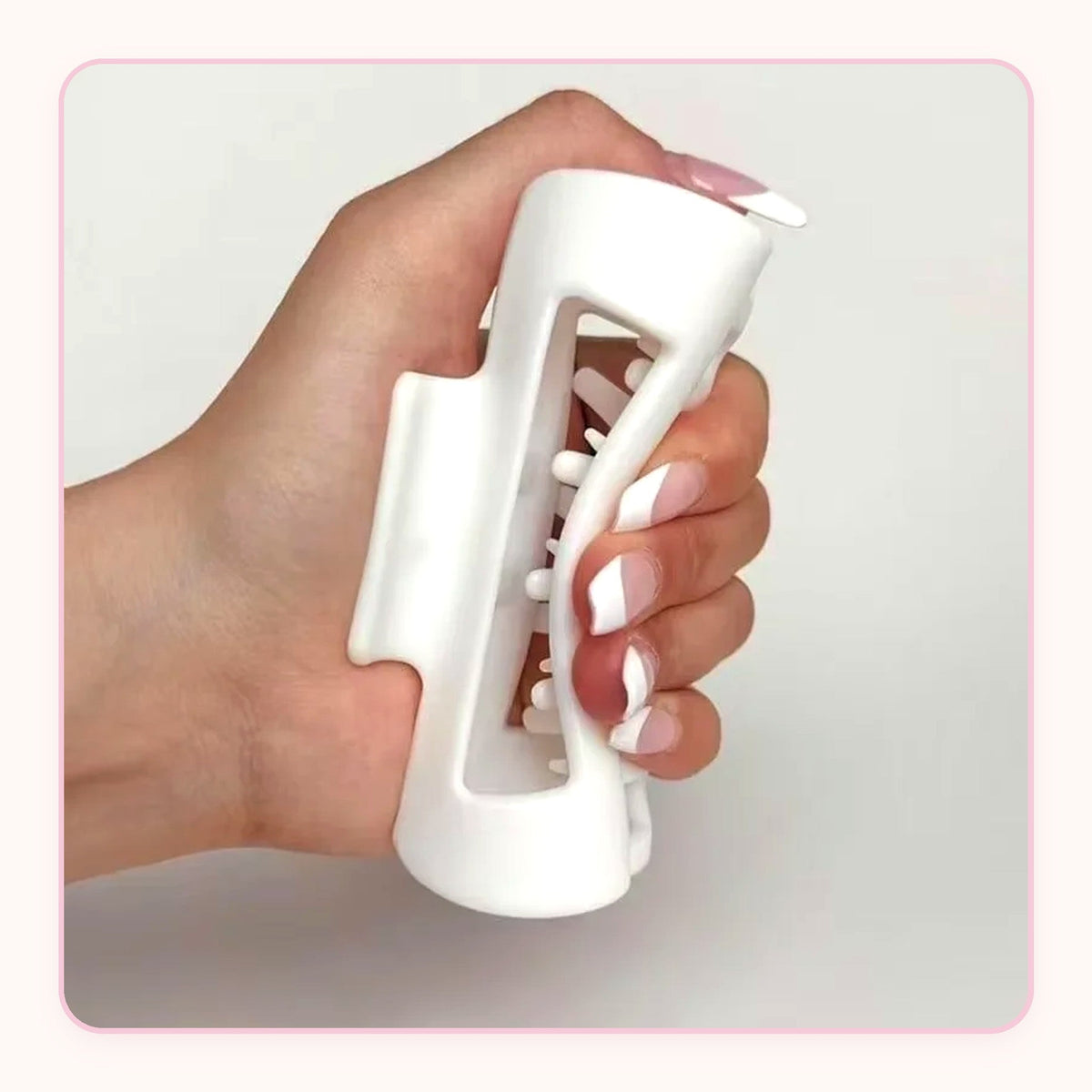 Soft matte silicone shark claw hair clip