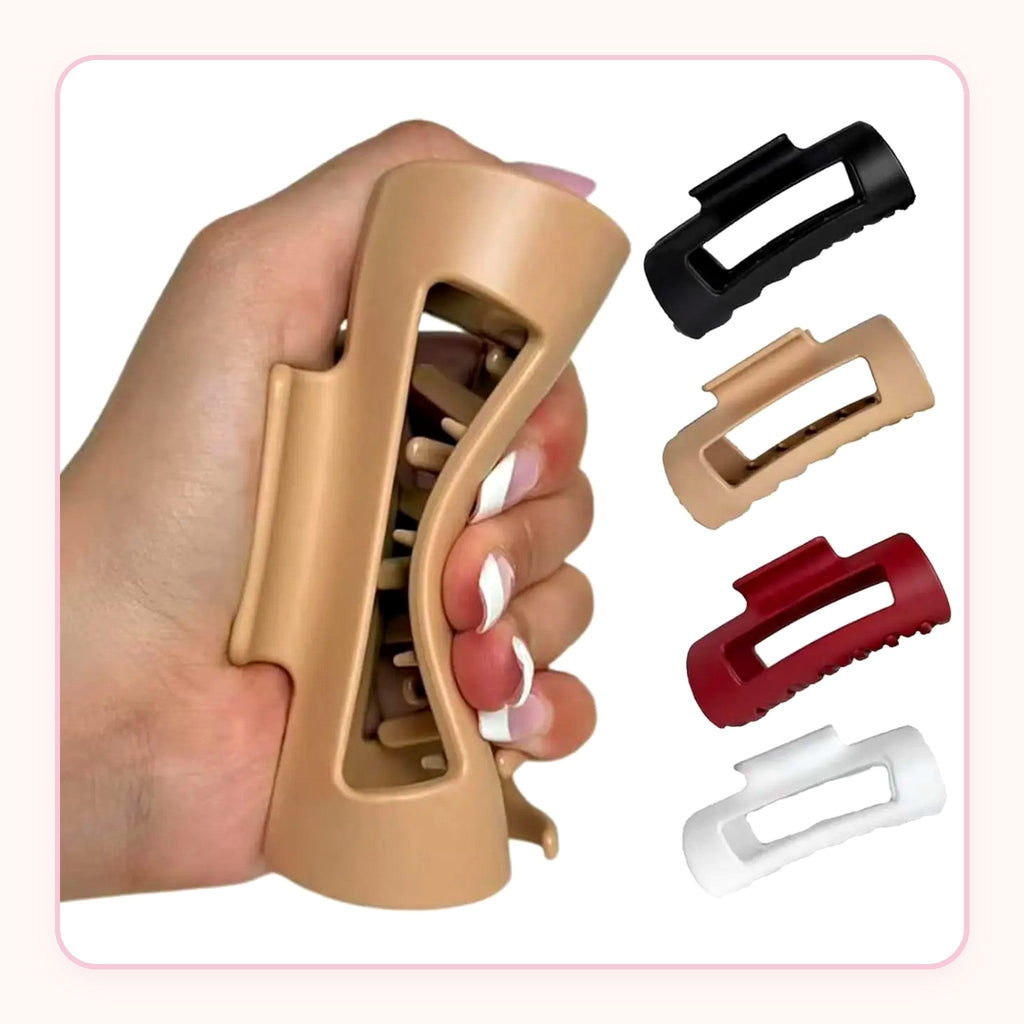 Soft matte silicone shark claw hair clip